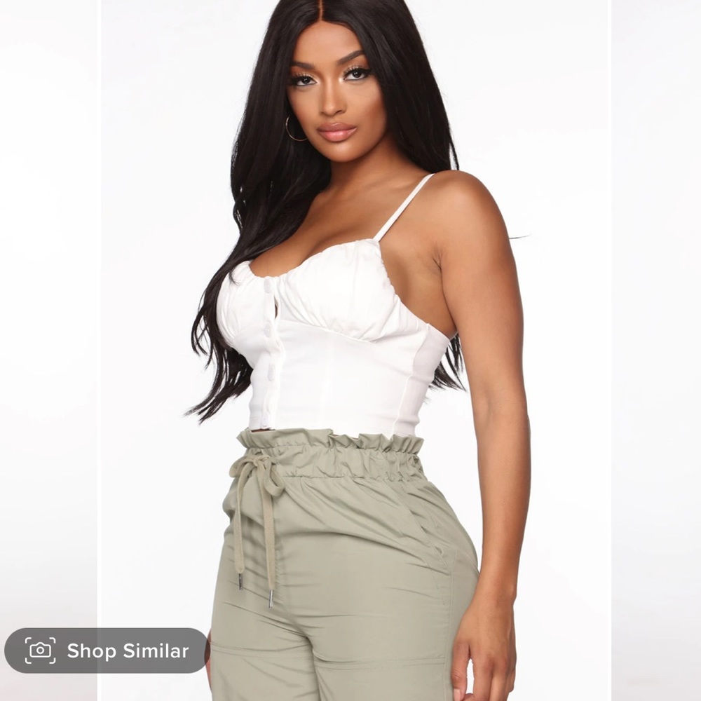 NWT White Crop Top